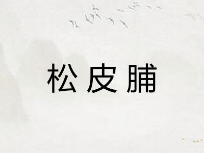 松皮脯 松皮脯