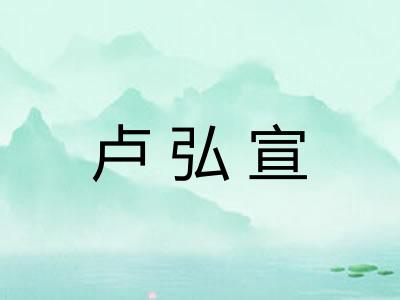 卢弘宣 卢弘宣