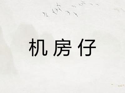 机房仔 机房仔