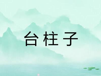 台柱子 台柱子