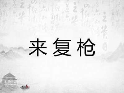 来复枪 来复枪