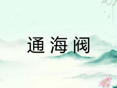 通海阀