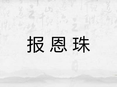 报恩珠 报恩珠
