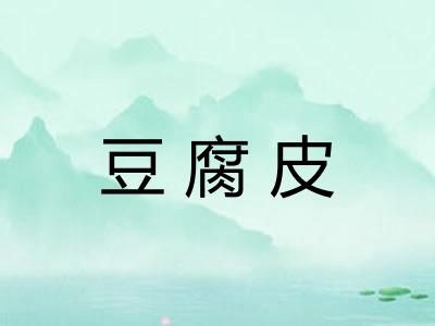 豆腐皮 豆腐皮