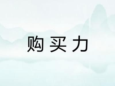 购买力