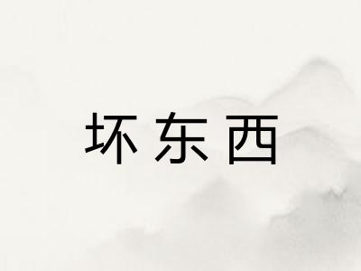 坏东西