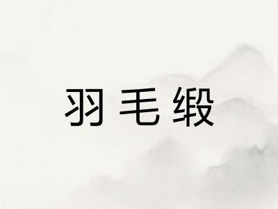 羽毛缎