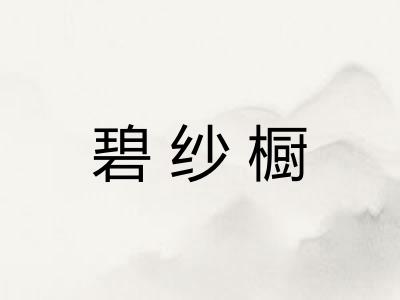 碧纱橱 碧纱橱