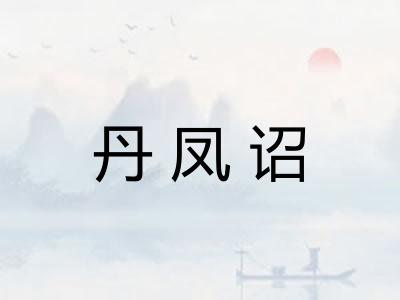 丹凤诏 丹凤诏