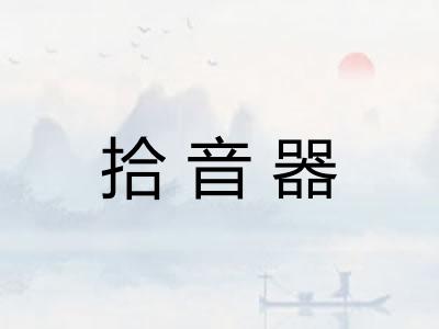 拾音器 拾音器