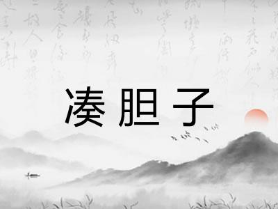 凑胆子 凑胆子
