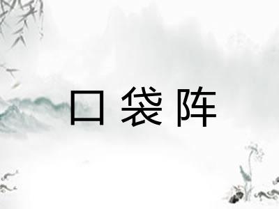 口袋阵 口袋阵