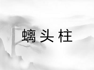 螭头柱 螭头柱
