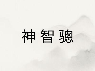 神智骢 神智骢
