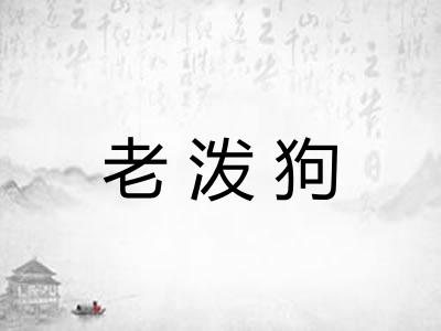 老泼狗 老泼狗