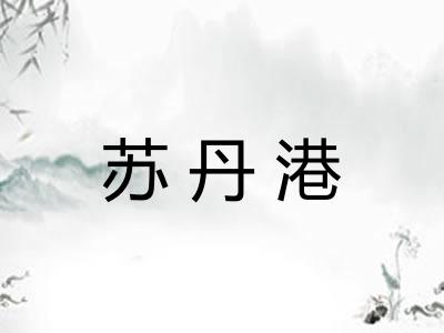 苏丹港 苏丹港