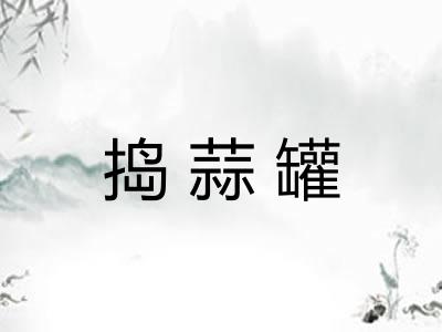 捣蒜罐 捣蒜罐