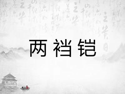 两裆铠 两裆铠