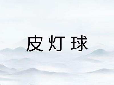 皮灯球 皮灯球