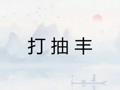 打抽丰 打抽丰