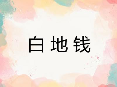 白地钱