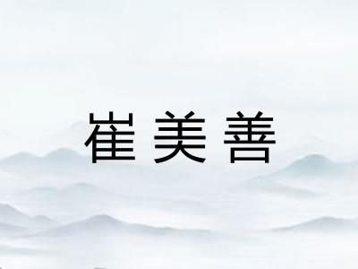 崔美善 崔美善