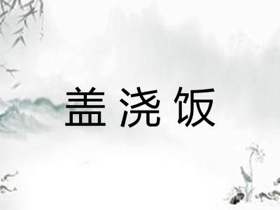 盖浇饭 盖浇饭