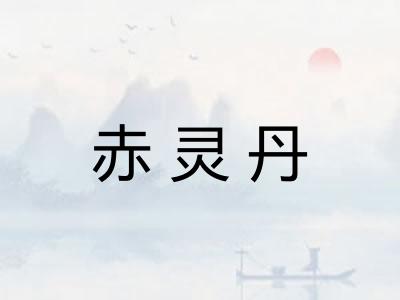 赤灵丹 赤灵丹