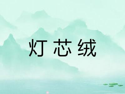 灯芯绒 灯芯绒