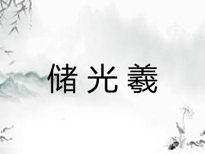储光羲 储光羲
