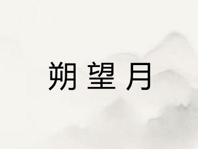 朔望月 朔望月