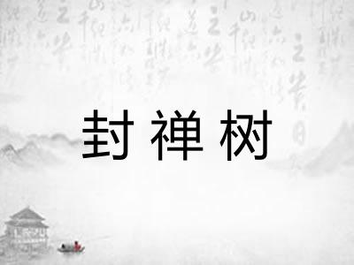 封禅树 封禅树