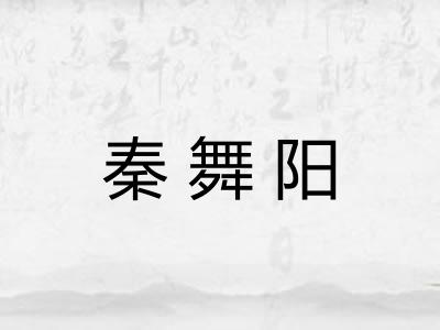 秦舞阳 秦舞阳