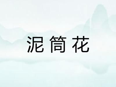 泥筒花 泥筒花