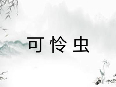 可怜虫 可怜虫
