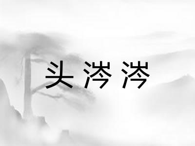 头涔涔 头涔涔