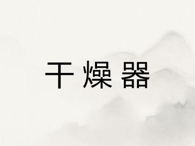 干燥器
