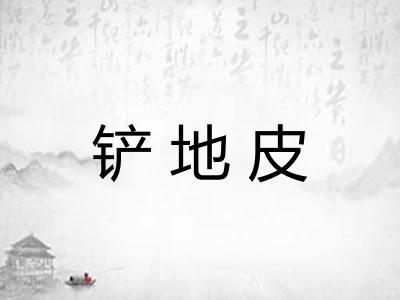 铲地皮 铲地皮