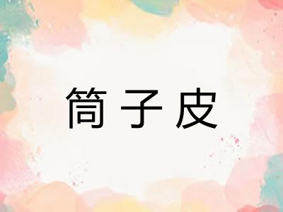 筒子皮 筒子皮