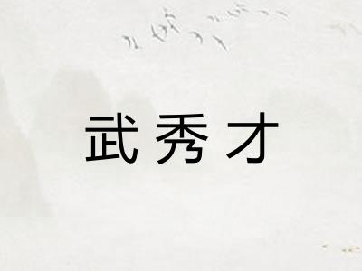 武秀才