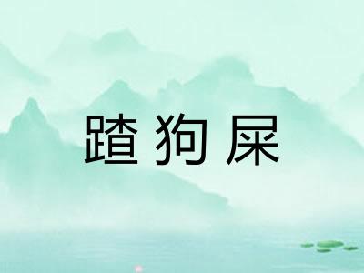 蹅狗屎 蹅狗屎