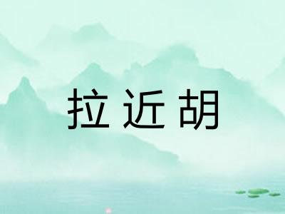 拉近胡