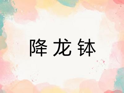 降龙钵 降龙钵
