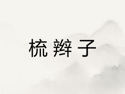 梳辫子