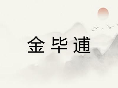 金毕逋 金毕逋