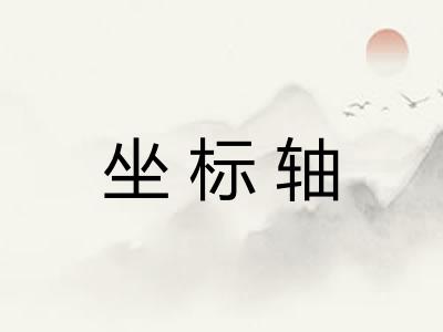坐标轴