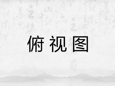 俯视图 俯视图