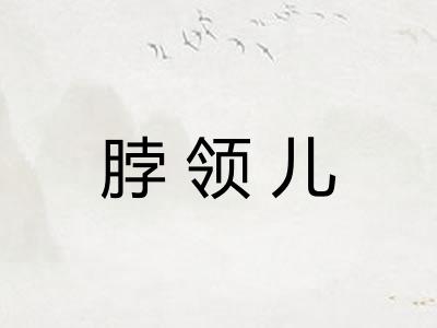 脖领儿 脖领儿