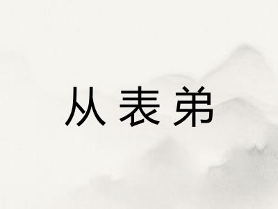 从表弟