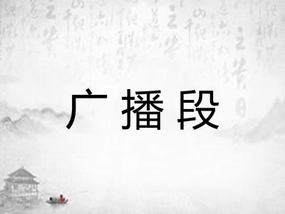 广播段 广播段